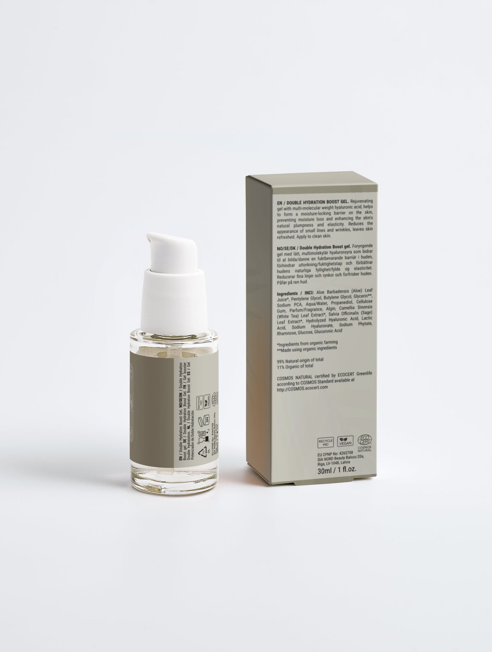 Double Hydration Boost Gel + HA textuur close-up