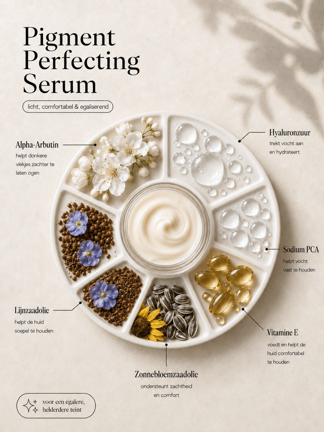Ingrediënten ALMOA Pigment Perfecting Serum