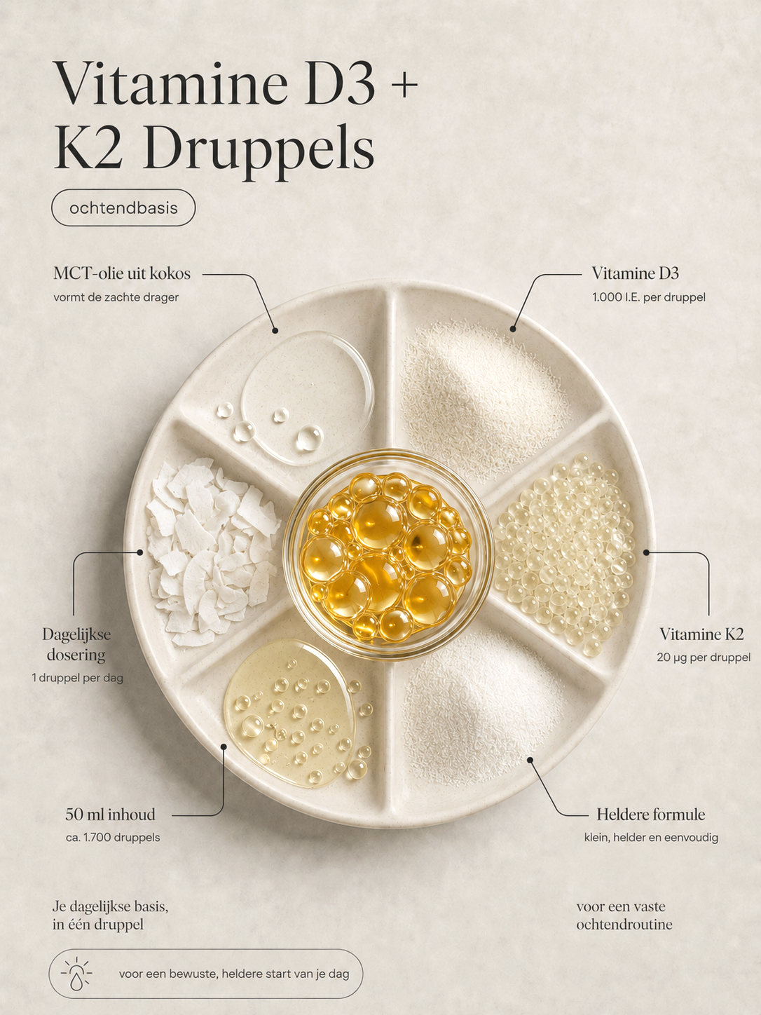 Vitamine D3 K2 Druppels ingrediënten